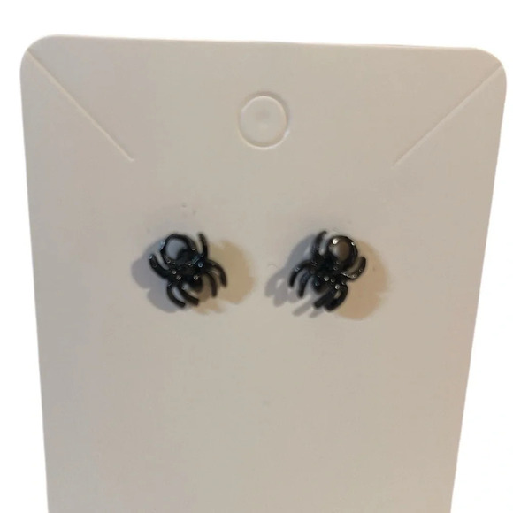 NWT 3 for $20 Black Mini Spider Stud Pierced Earrings “you pick 3” - Picture 2 of 3